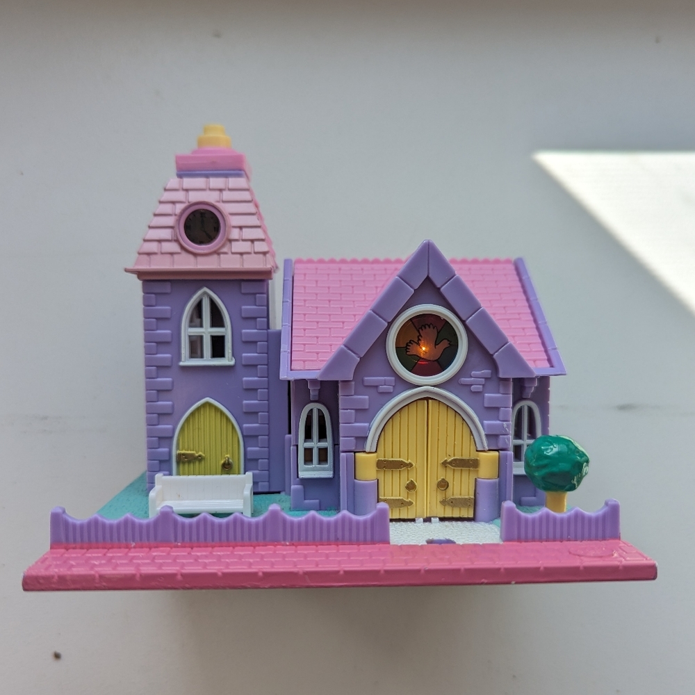 Rare Vintage 1993 Bluebird Polly Pocket Wedding Chapel Compact Only